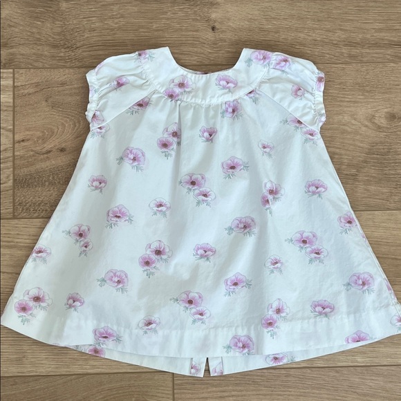 Jacadi White and Pink Floral Baby Dress - Picture 5 of 9